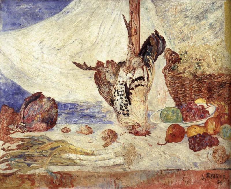 James Ensor The Dead Cockerel oil painting picture